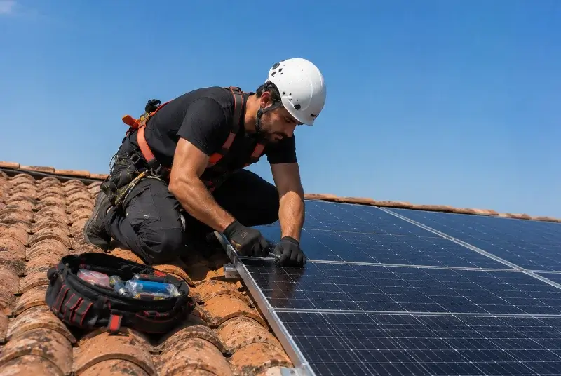 Maintenance et monitoring de panneaux solaires à Talence